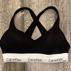 Calvin Klein black padded sports bra, medium, never worn